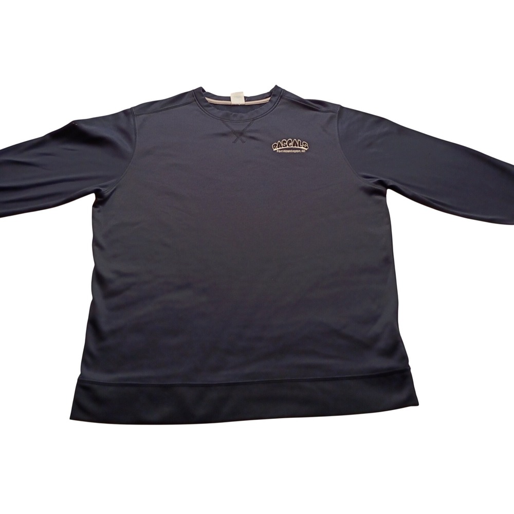 Port & Company Men's Sweatshirt Performance Rascals Logo Navy Blue Pullover L